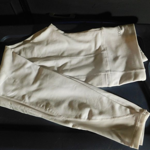 ONGASOFT WHITE LEGGINGS - Picture 1 of 10